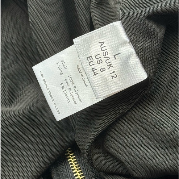 🆕 BRONX & BANCO 🧿 NWT Suns Mesh & Velvet Fit & Flare Mini Dress - Sz L - US 8 - Picture 14 of 16